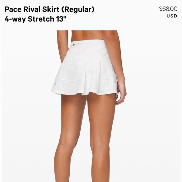 Lululemon Pace Rival Skirt 3 Inches 